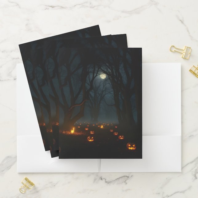 Haunted Pumpkin Forest Halloween Folder (In Situ)
