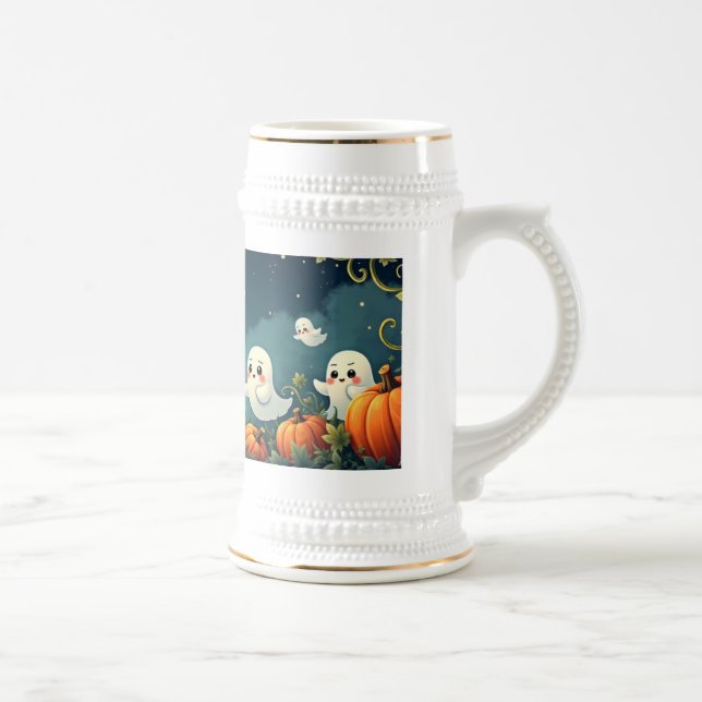 Haunted Pumpkin Patch Beer Stein (Right)