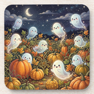 Haunted Pumpkin Patch Beverage Coaster