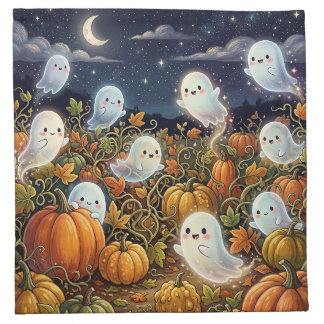 Haunted Pumpkin Patch Cloth Napkin