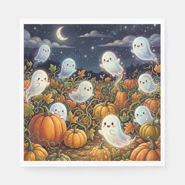 Haunted Pumpkin Patch Napkins (Front)