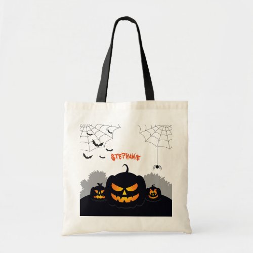 Haunted Pumpkin Patch Tote Bag