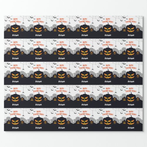 Haunted Pumpkin Patch Wrapping Paper