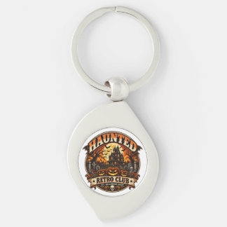 Haunted Retro Club Keychain