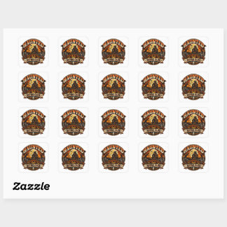 Haunted Retro Club Square Sticker