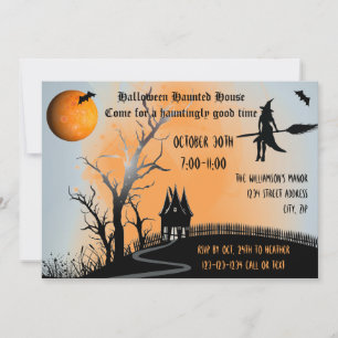Haunted Scene - Haunted House Invite