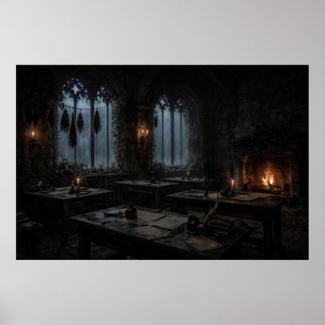 Haunted Scriptorium Poster (Front)