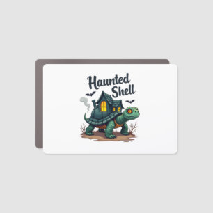 Haunted Shell Turtle Car Magnet
