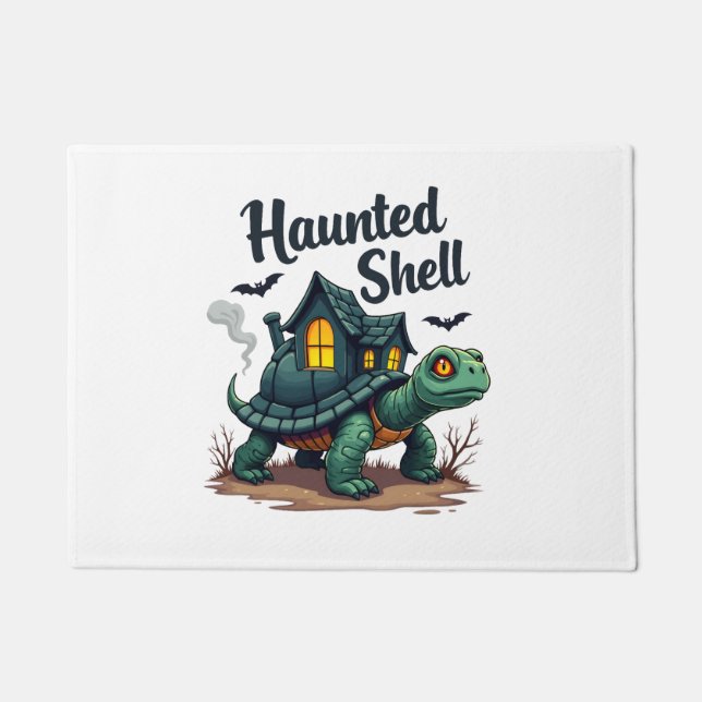 Haunted Shell Turtle Doormat (Front)
