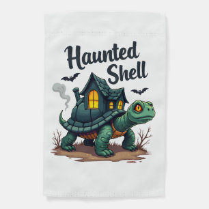 Haunted Shell Turtle Garden Flag