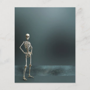 Haunted Skeletons Flyer Paper Sheet