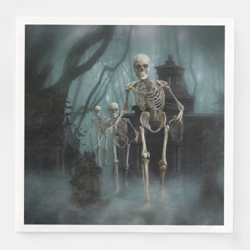 Haunted Skeletons Paper Napkin