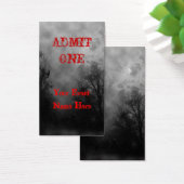 Haunted Sky Event Ticket Template Business Card (Desk)