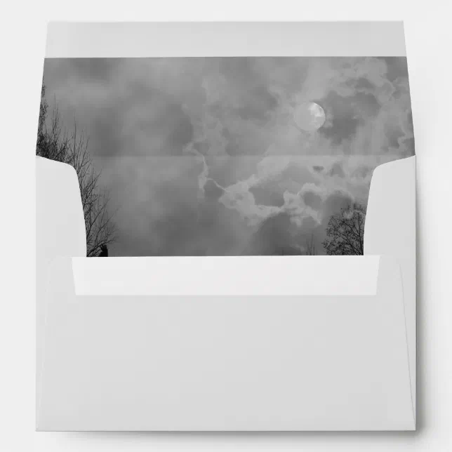 Haunted Sky Full Moon Envelopes | Zazzle