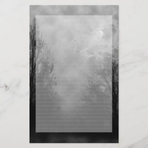 Haunted Sky Note Paper Lined