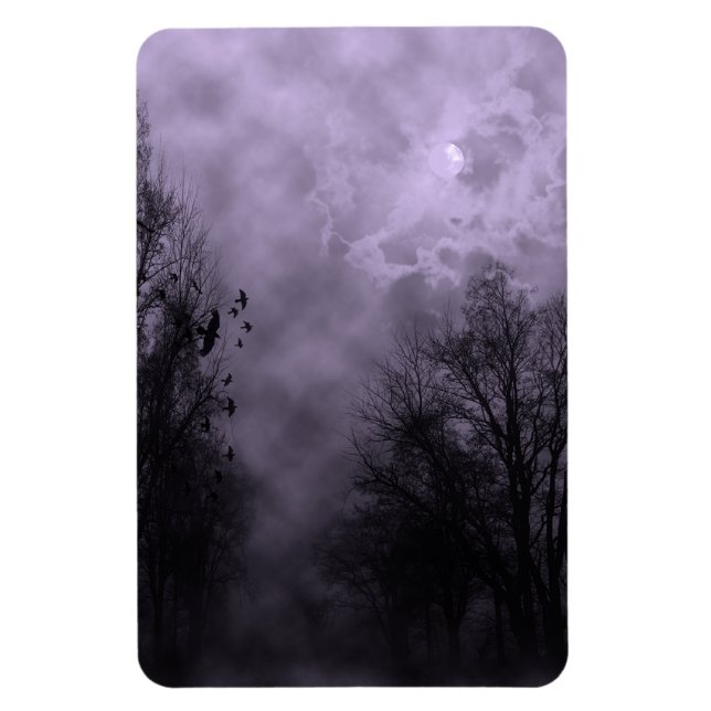 Haunted Sky Purple Mist Magnet (Vertical)