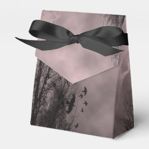 Haunted Sky Red Mist with Ravens Party Favor Box