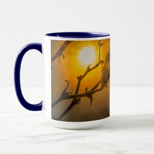 Haunted spiderweb in Cemetery Mug