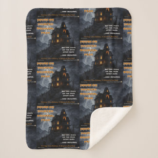 Haunted Squirrel Peak Sherpa Blanket