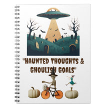 "Haunted Thoughts & Ghoulish Goals" note book