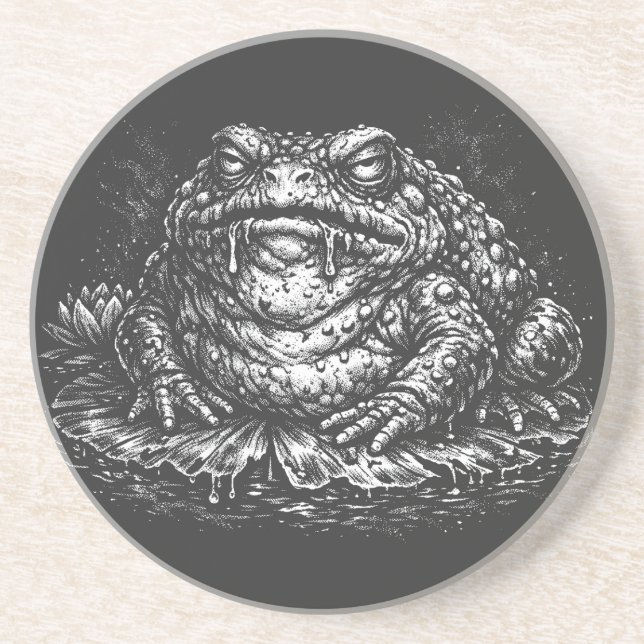 Haunted Toad Sigil by BurnsInHell Coaster (Front)