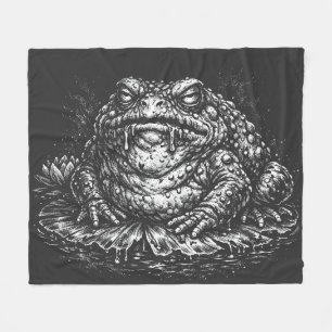 Haunted Toad Sigil by BurnsInHell Fleece Blanket