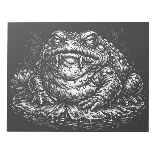 Haunted Toad Sigil by BurnsInHell Notepad (Front)