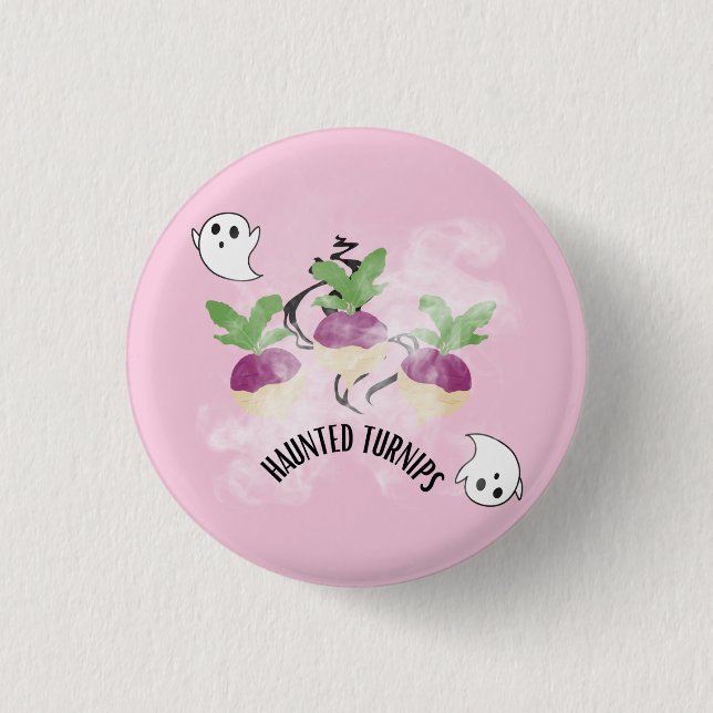 Haunted Turnips Button (Front)