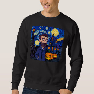 Haunted Van Gogh Scene – Gothic Starry Halloween N Sweatshirt