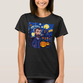 Haunted Van Gogh Scene – Gothic Starry Halloween N T-Shirt
