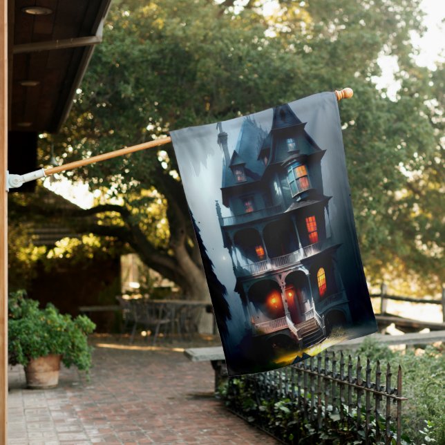 Haunted Victorian Manor House Flag (In SItu)