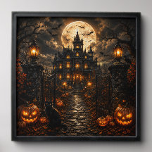 Haunted Victorian Mansion Halloween Wall Art | Got