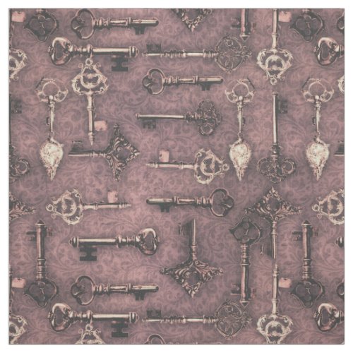 Haunted Vintage Keys Dusk Fabric