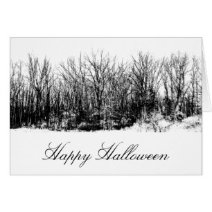 Haunted woods Happy Halloween  Card