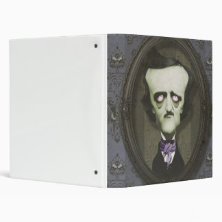 Haunted Zombie Edgar Alan Poe Binder