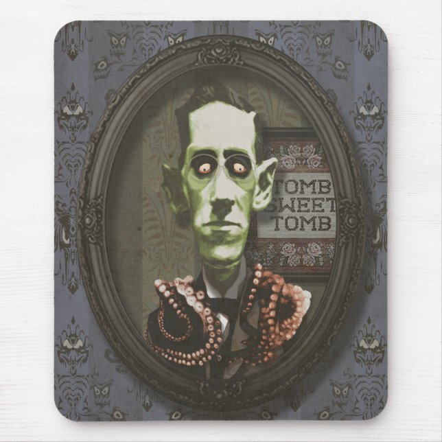 Haunted Zombie HP Lovecraft Mousepad (Front)