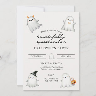 Hauntifully Spooktacular Halloween Party Invitatio Invitation