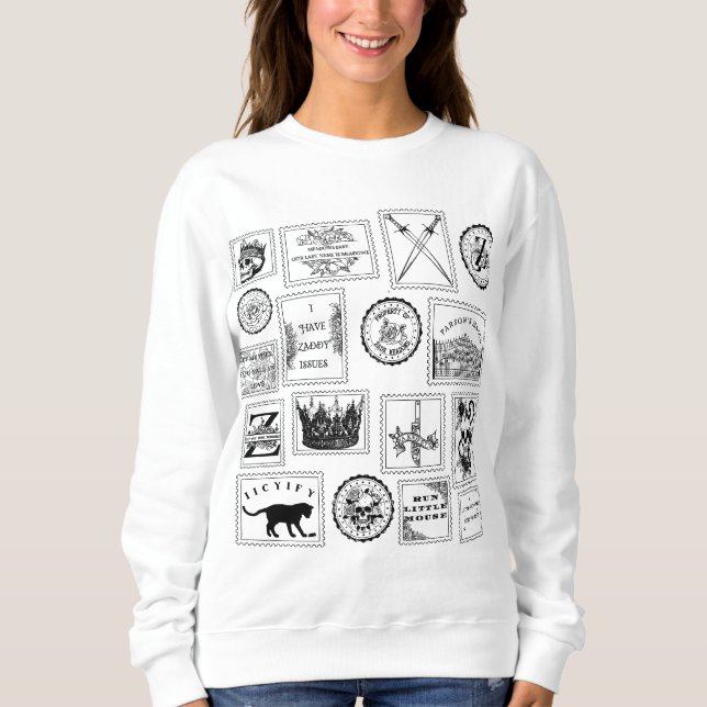 Haunting Adeline Inspired Coquette Dark Romance Sweatshirt (Front)