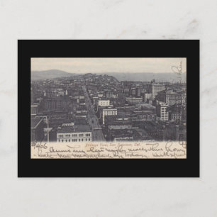 Haunting Birdseye View ~ San Francisco before EQ Postcard