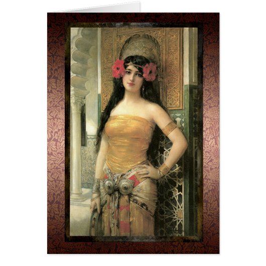 Haunting Exotic Beauty Card (Front)