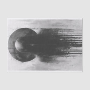 Haunting Figure framed by the Moon Tissue Paper