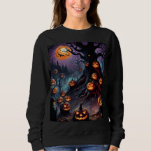   Haunting Halloween Vibes +sweatshirt)