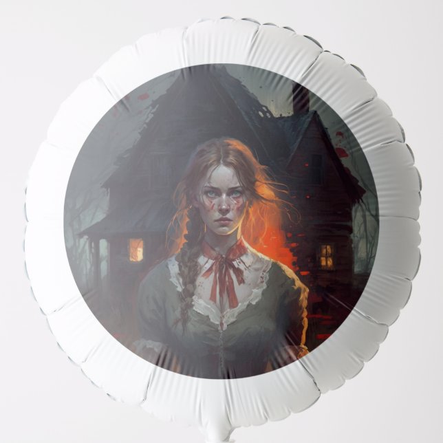 Haunting house balloon (Front)