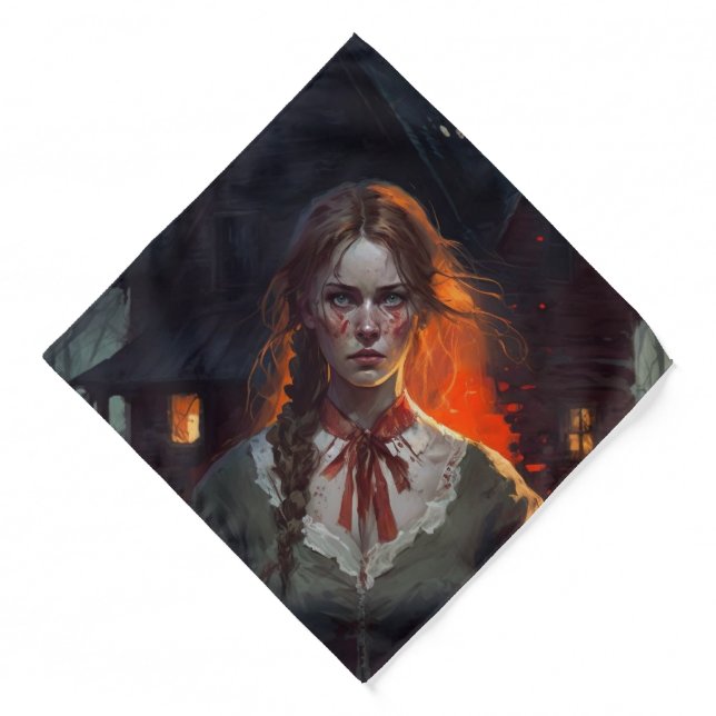 Haunting house bandana (Front)