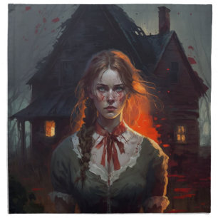 Haunting house cloth napkin
