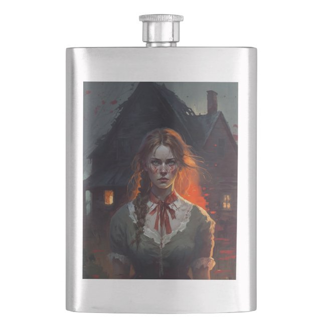 Haunting house flask (Front)