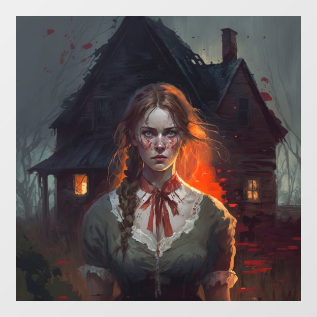 Haunting house floor decals (Front)