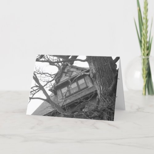 Haunting House Halloween Card