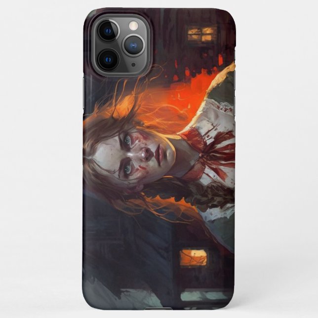 Haunting house iPhone case (Back)