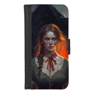 Haunting house iPhone 8/7 wallet case